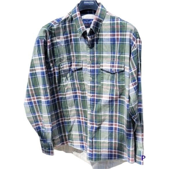 Wrangler Long Tails Long Sleeves Button Down Shirt XLong Tails 17.5 Neck Size XL - Picture 1 of 10